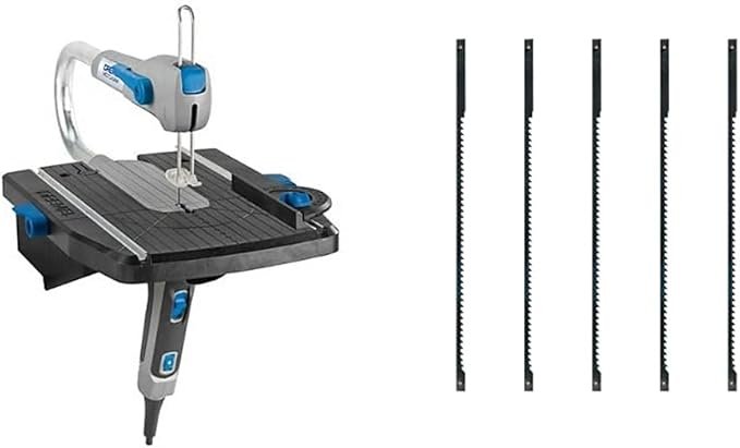 Scie à Chantourner Dremel - Moto-Saw pour Modélisme 70W & MS51 Lot de 5 lames de découpe rapide dans le bois pour couper jusqu'à 18mm avec la scie à chantourner Dremel Motosaw MS20