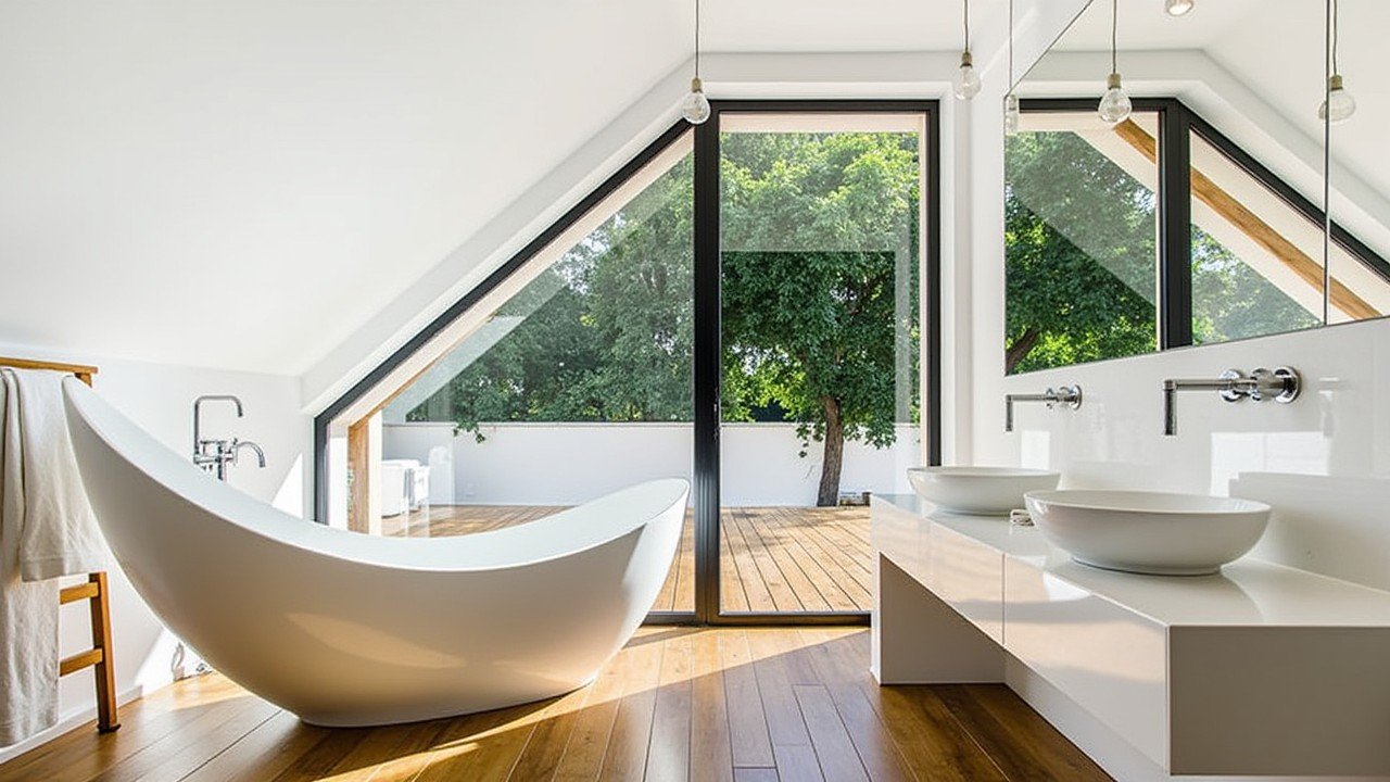 salle de bain sous les combles