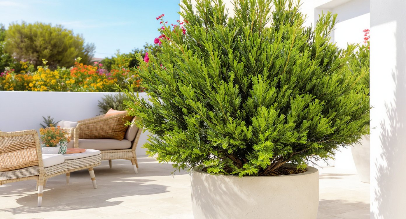 Arbuste persistant sur terrasse méditerranéenne : plantez cet arbuste avant mars pour un effet waouh dès avril !