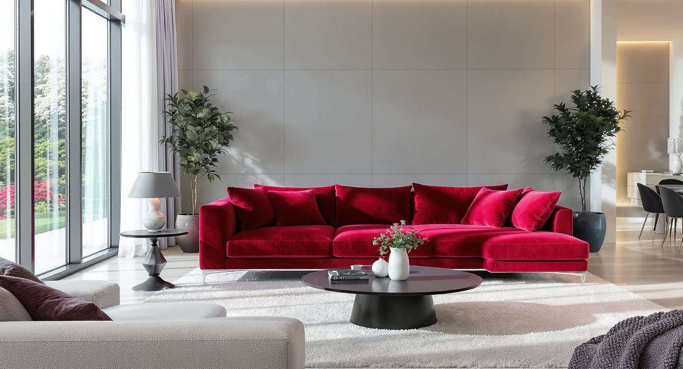 En 2026, le Rouge carmin détrône le terracotta : comment adopter cette couleur intense et élégante ?