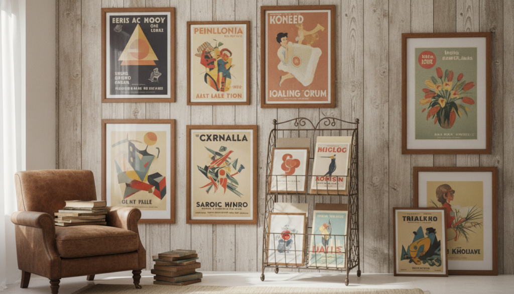 découvrez notre sélection d'affiches vintage et de collection, des pièces rares et authentiques qui ajoutent une touche d'histoire et de valeur à votre intérieur.