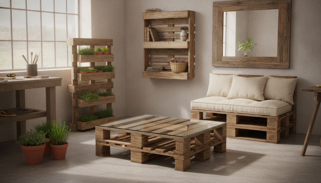 découvrez 5 idées déco diy faciles à réaliser avec des palettes recyclées pour transformer votre intérieur avec style et créativité.