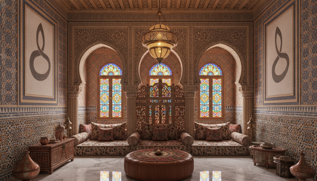explorez la décoration d'intérieur avec le style islamique, alliant motifs géométriques, couleurs chaleureuses et artisanat traditionnel pour créer une ambiance authentique et raffinée.