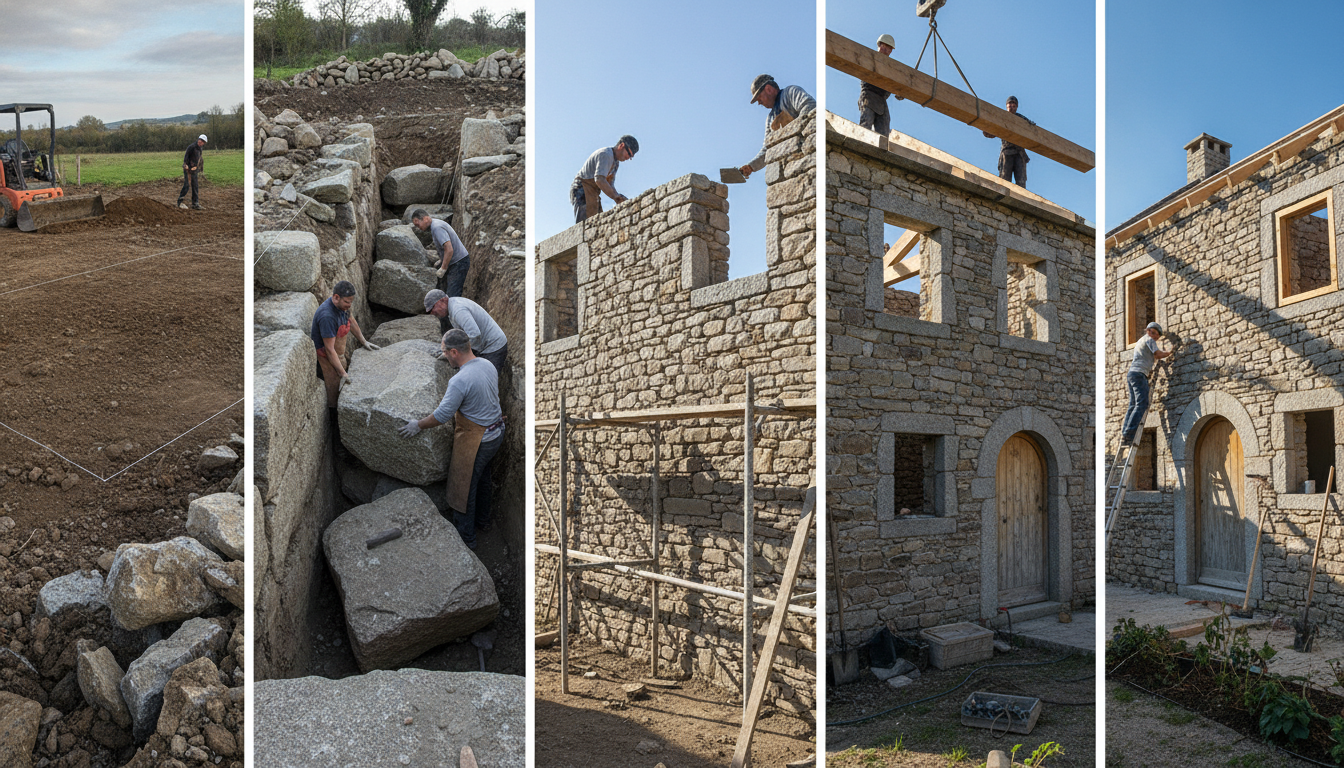 Les étapes incontournables pour construire une maison en pierre