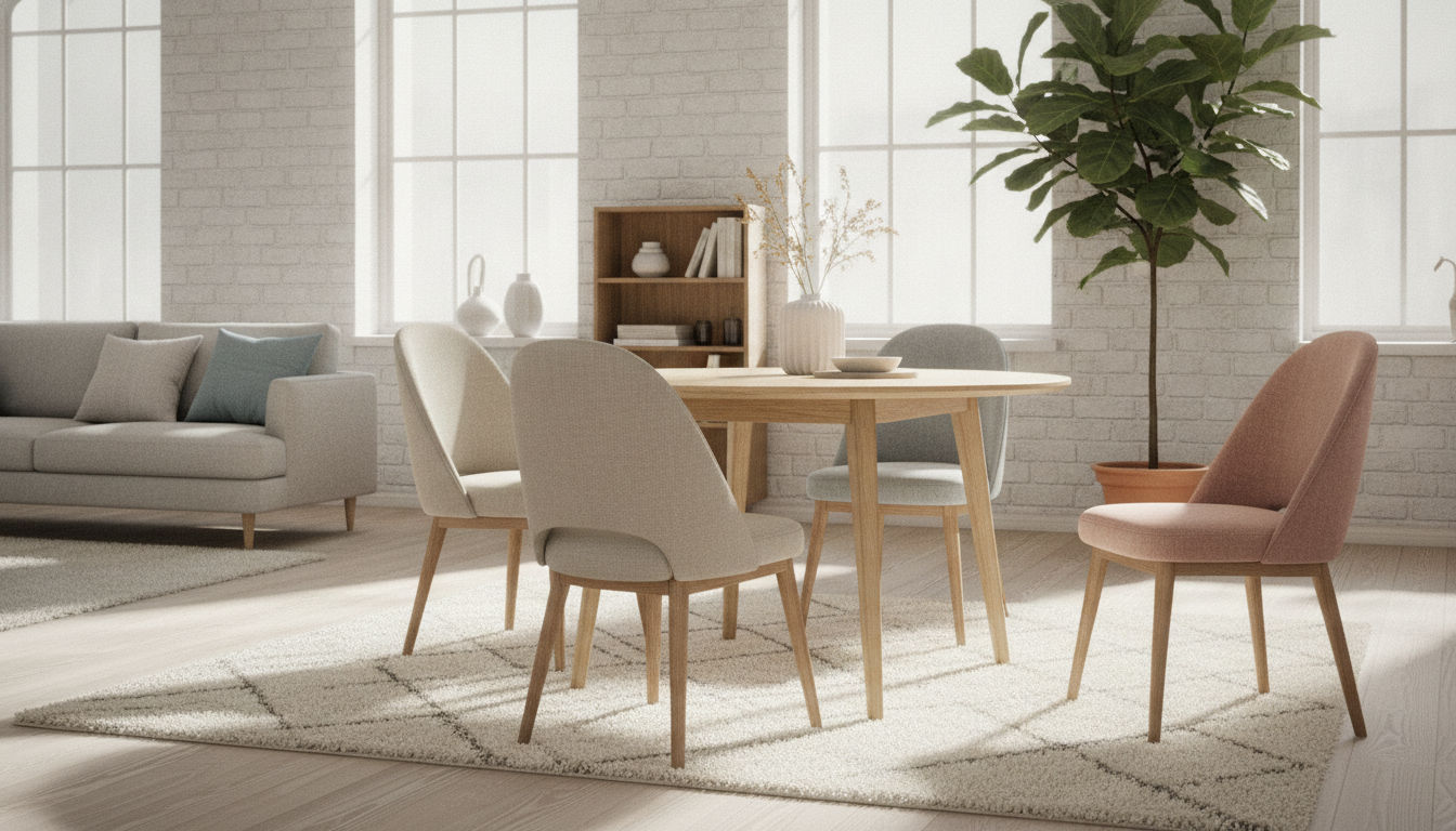 Chaises scandinaves en tissu : l&rsquo;atout charme de votre décoration