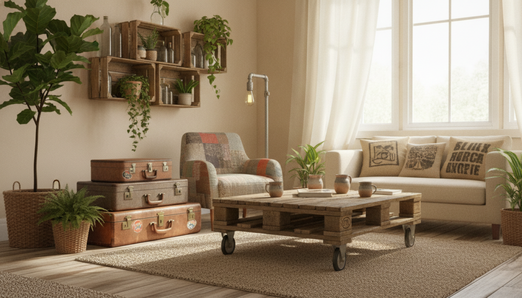 découvrez comment l'upcycling révolutionne la décoration intérieure en alliant créativité et durabilité pour une maison unique et écologique.